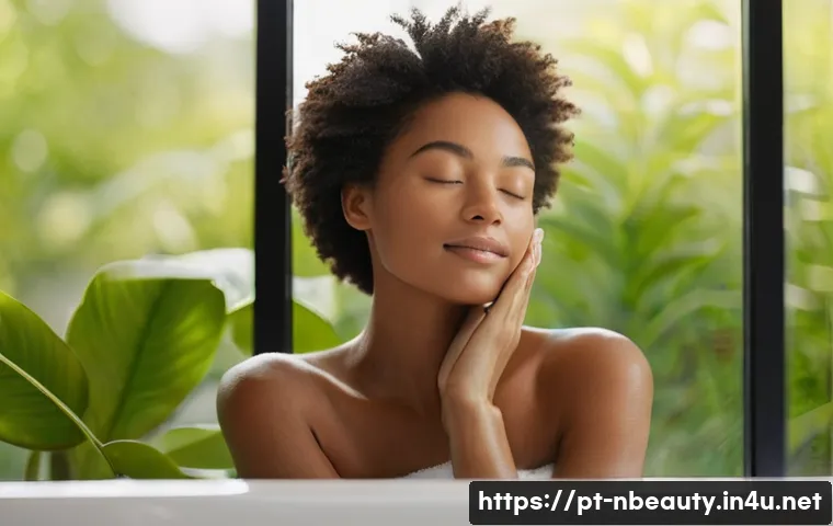 천연화장품 계면활성제 대체 성분 - **Gentle Embrace: The Serene Morning Ritual**
A young woman in her late 20s or early 30s stands ...